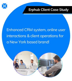 Erphub Case Study - CRM system, online user interactions & client operation automations with Zoho for a New York based brand